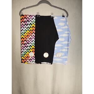 Wonder Nation Tough Cotton Girls 3 Pack Leggings Size XL 14-16 New With Tags